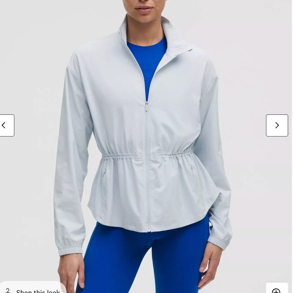 starch blue UV-Protective Cinch-Waist Running Jacket (XS)